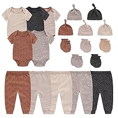 Unisex Baby Boy Girl Bodysuits Sets 20 Pack Cotton Casual New Born Clothes Comfort Infant Outfit Essentials