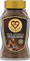 3 Corações Café Solúvel Liofilizado, Vidro 100G