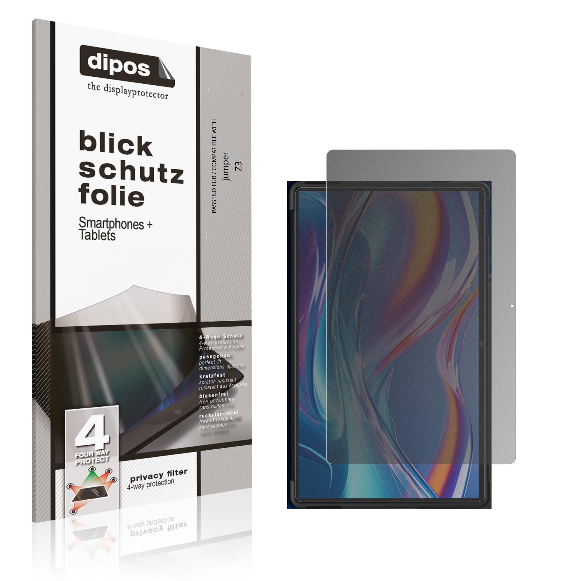 dipos Protection écran anti-espion pour jumper Z3