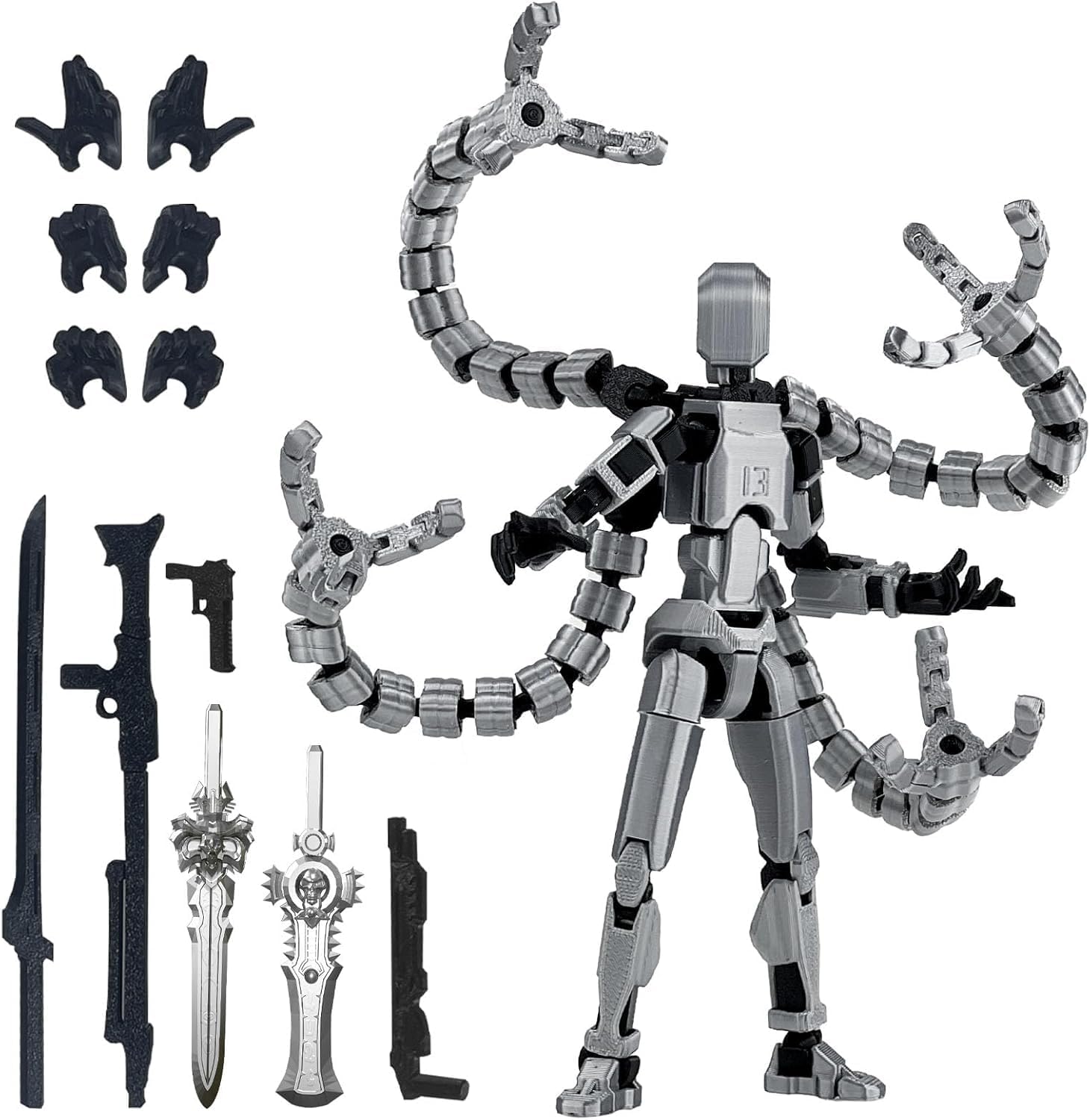 Amazon.com: PkghoKids 7.2 in Assembly Completed T 3D Printed Robot