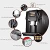 QJRGUY 200W Commercial Automatic Coffee Machine, Espresso Cappuccino Maker, with Independent Milk Froth System, Silver