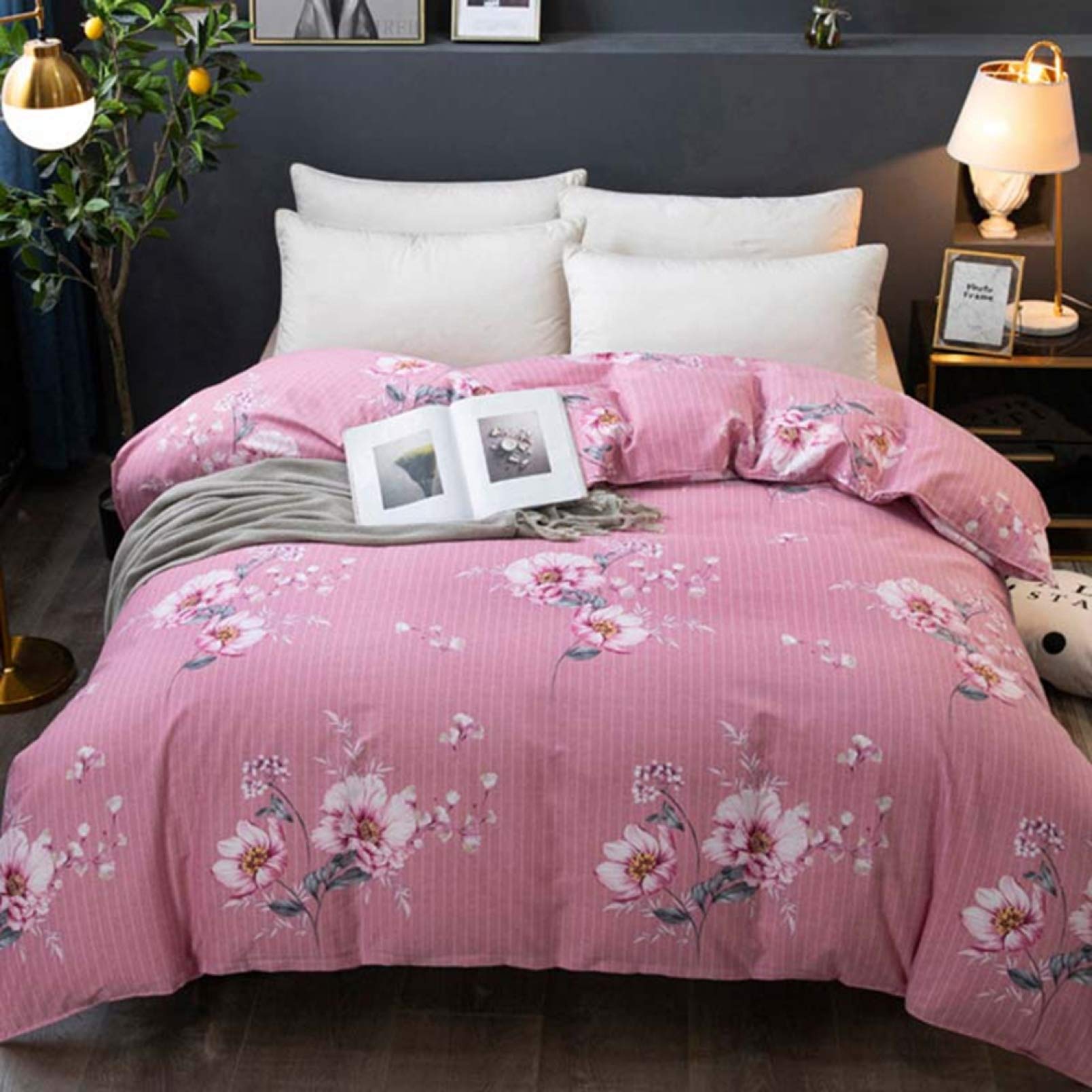 Amazon｜布団カバー ストライプ柄 セミダブル アンティーク風 寝具