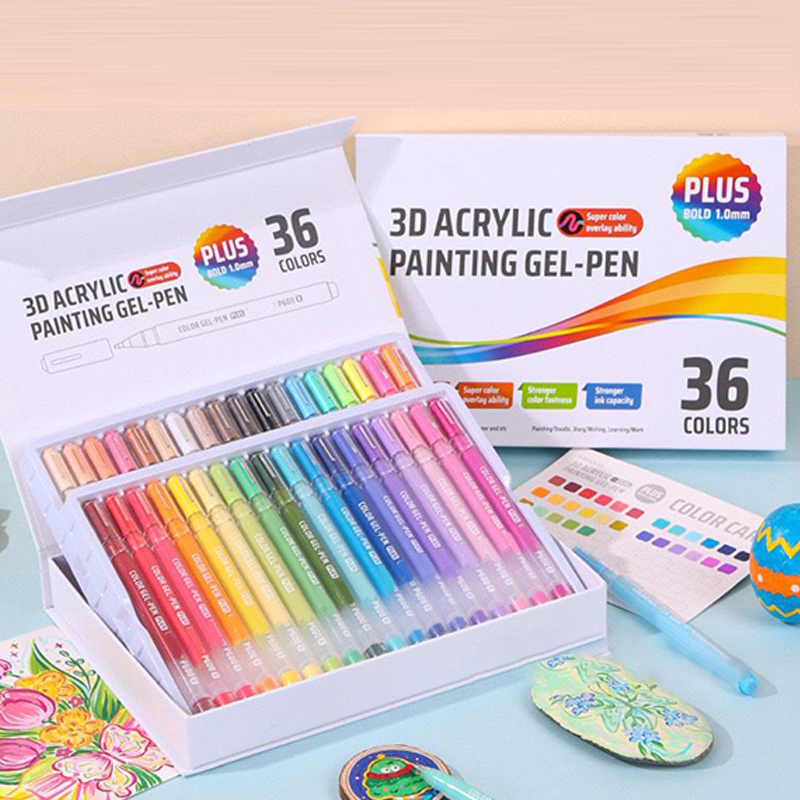 Stylos Gel Acrylique Pointe Fine 1.0 mm