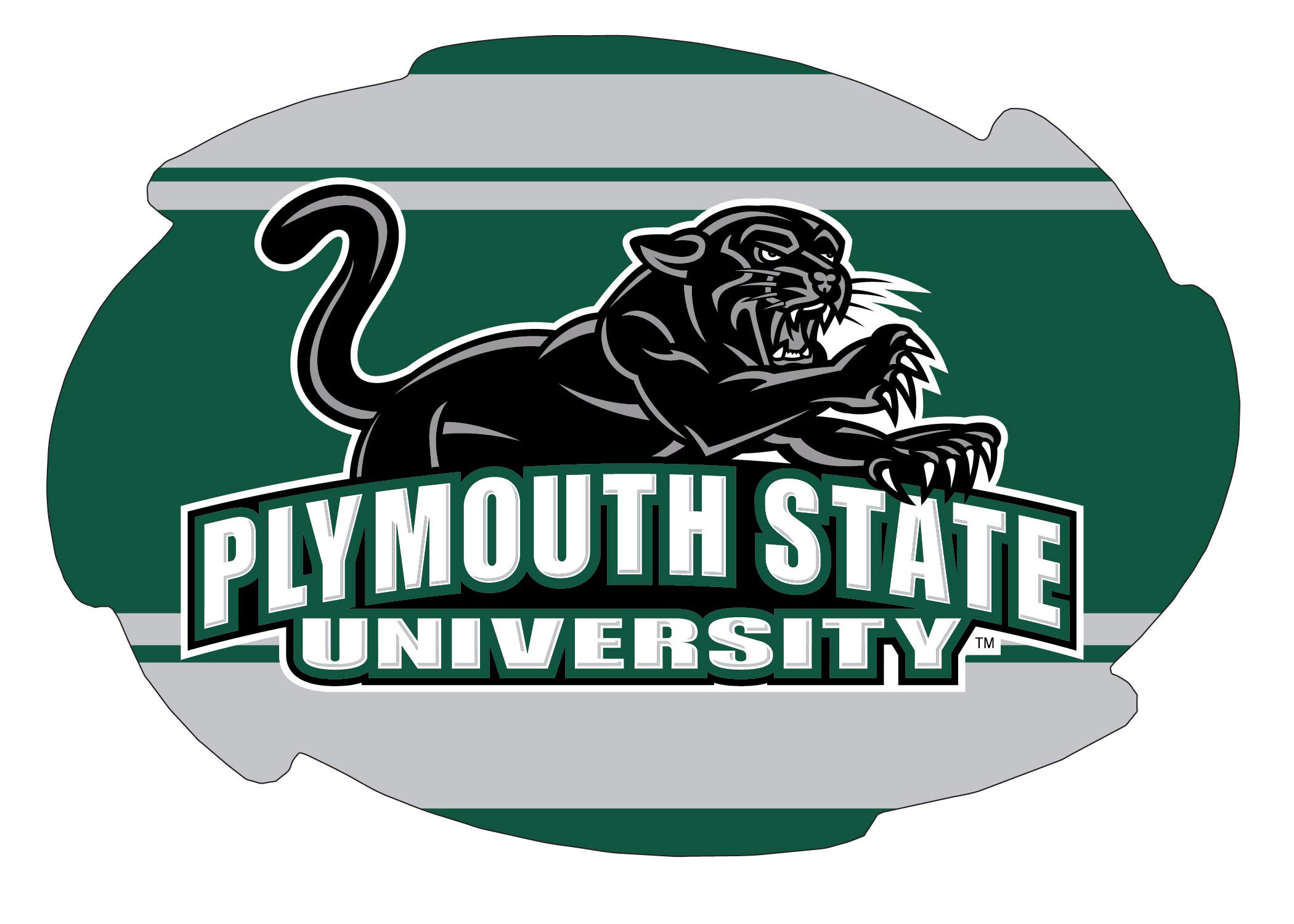 Plymouth State University 5x6 Inch Swirl Magnet Single Officially Licensed Collegiate Product