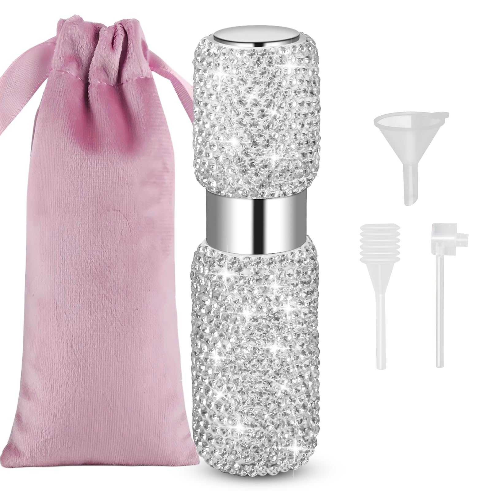 Shyshining Portable 8ML Perfume Travel Refillable Bottle, Travel Size Perfume Refill Atomizer Bottle,Mini Spray Bottle Empty for Refill