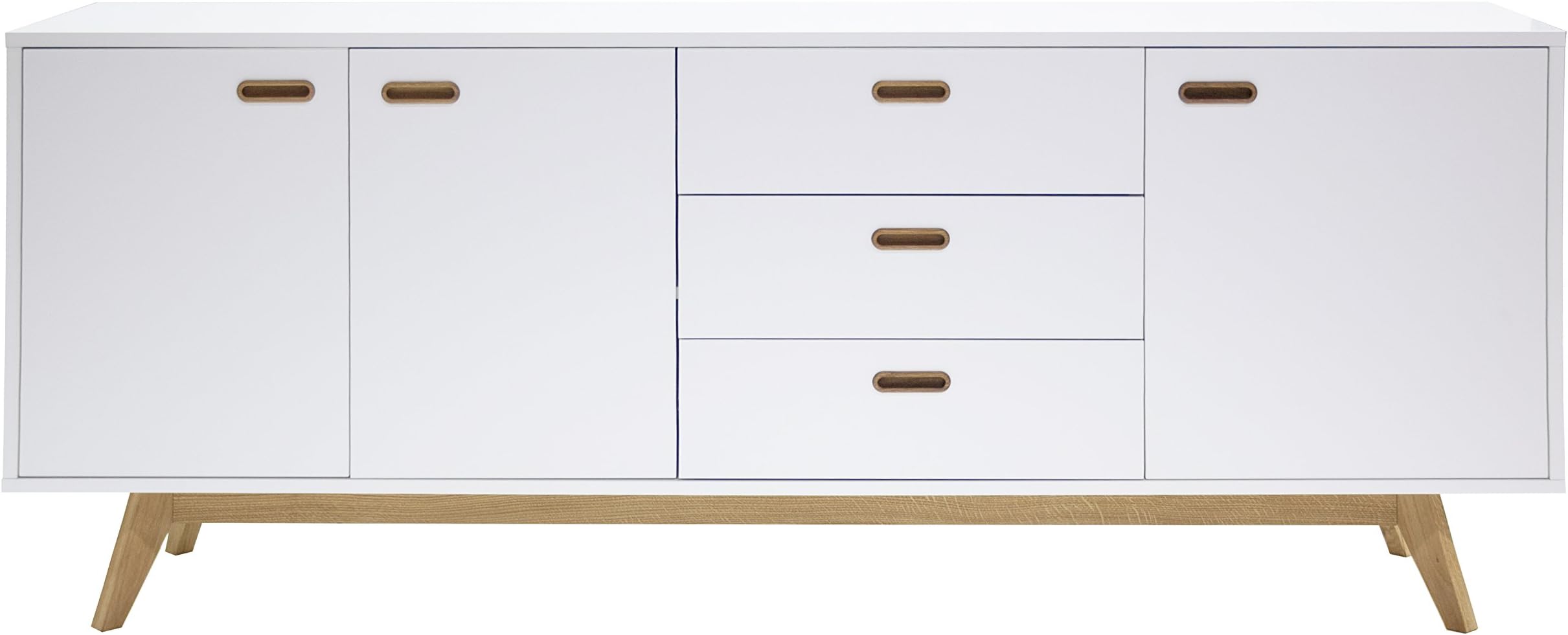 TENZO Designer Sideboard, White/Oak