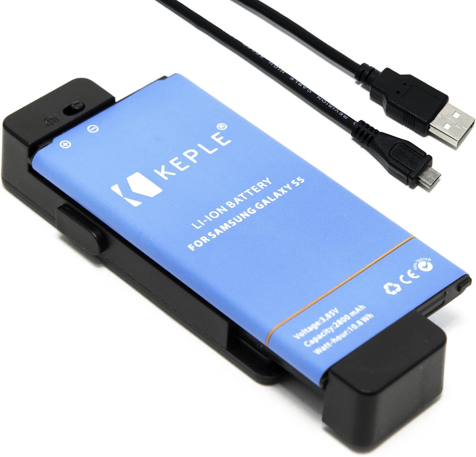Keple | Compact Battery Charger for BlackBerry Pearl Flip 8220 / Pearl 8130 | Mobile Phone Cell Smartphone | with 1m (3.28ft) USB Cable