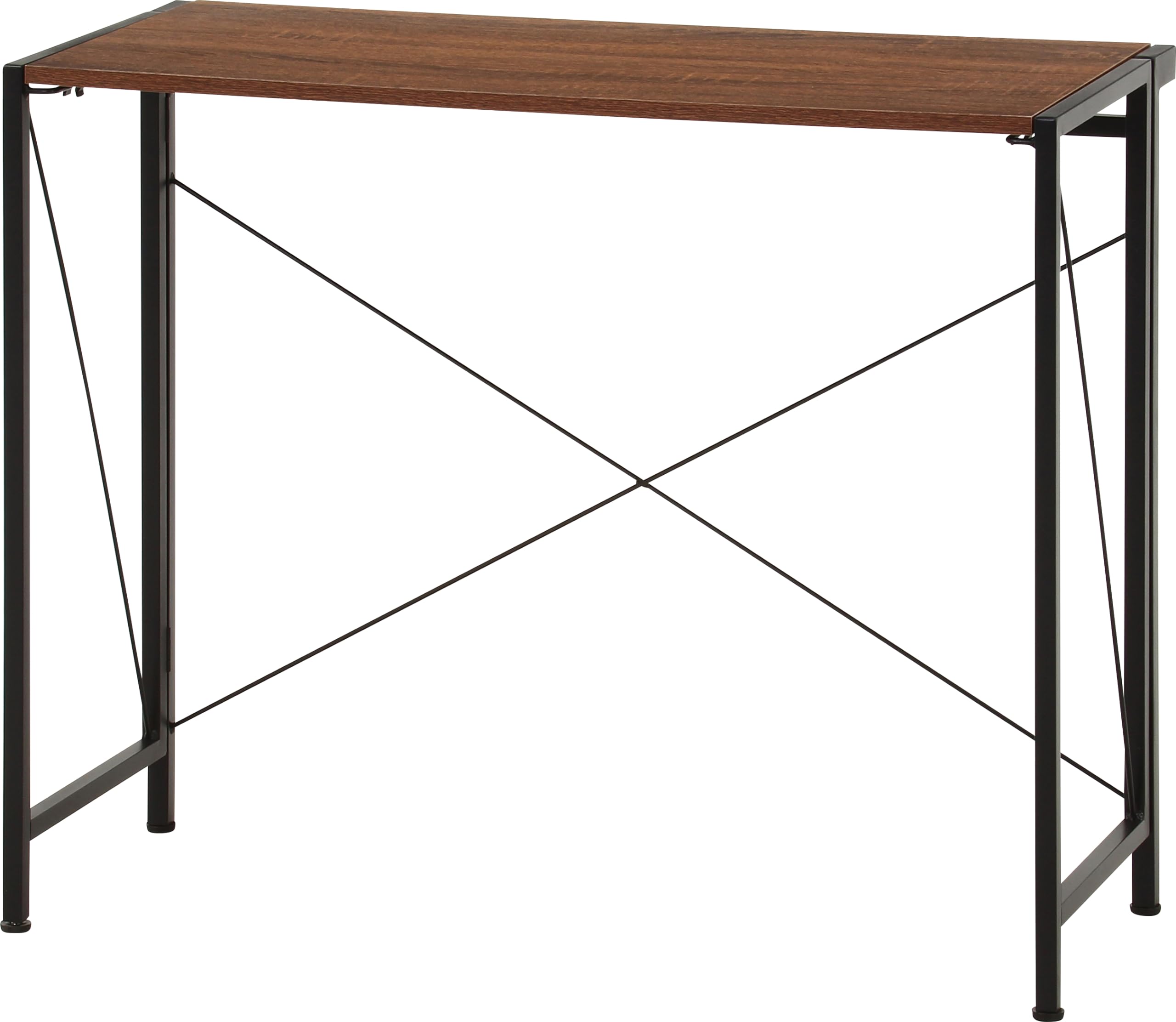 Amazon.co.jp: 不二貿易 折りたたみ デスク 机 幅90×奥行41×高さ72cm