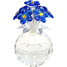 Blue Crystal Forget-Me-Not Figurine in Gift Box