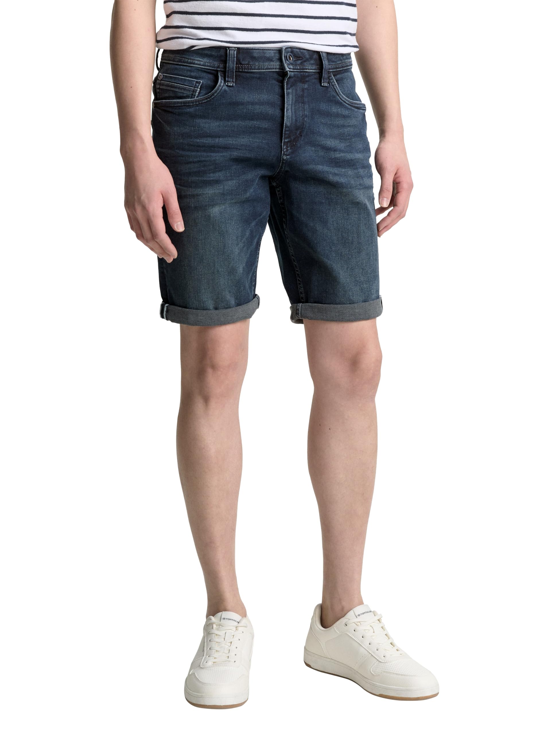 TOM TAILOR Herren TTJOSH Regular Slim Jeans Shorts