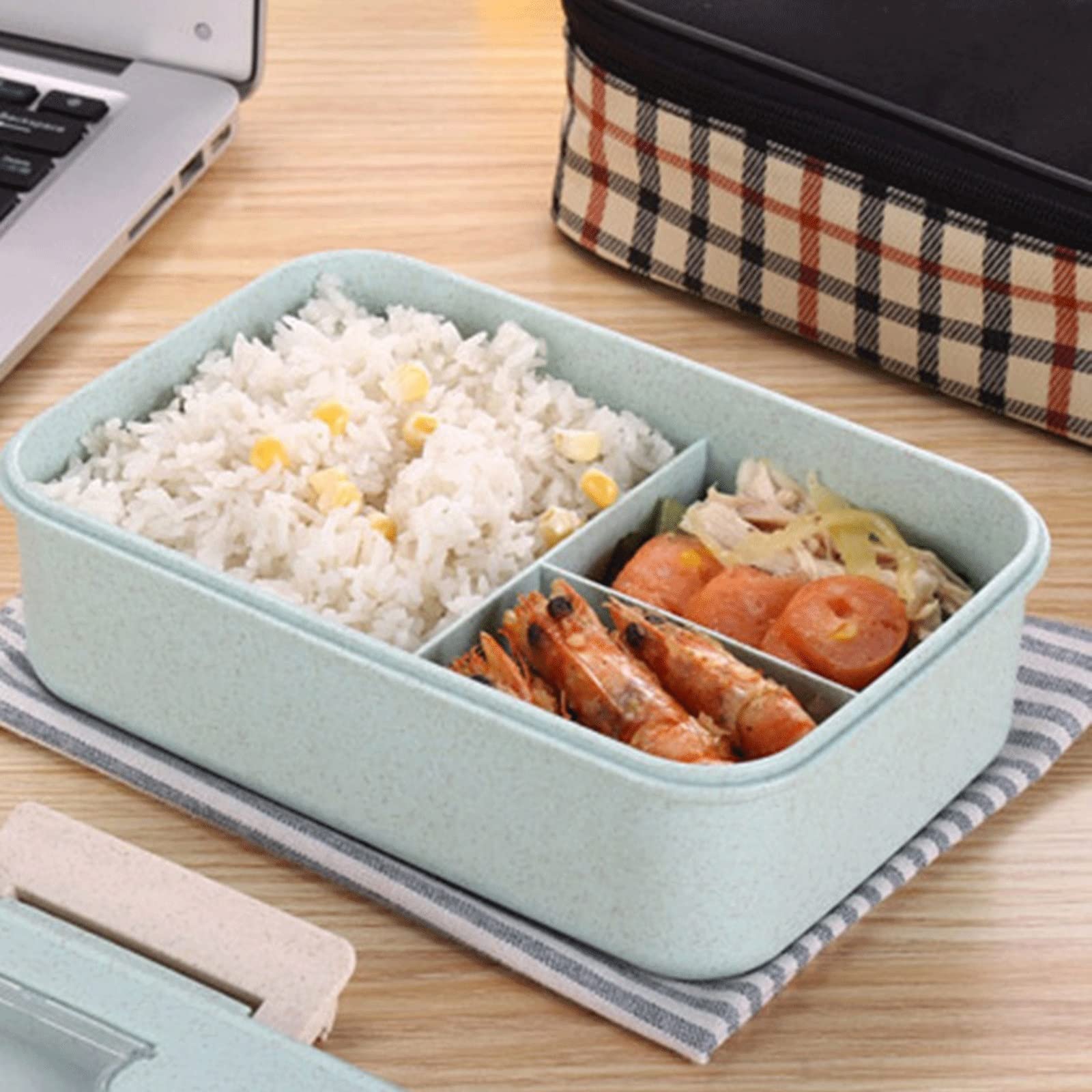 es Lunch Box Forno a microonde Riscaldamento Speciale Lunch Box Scomparto Lunch Box Set Isolamento Portatile