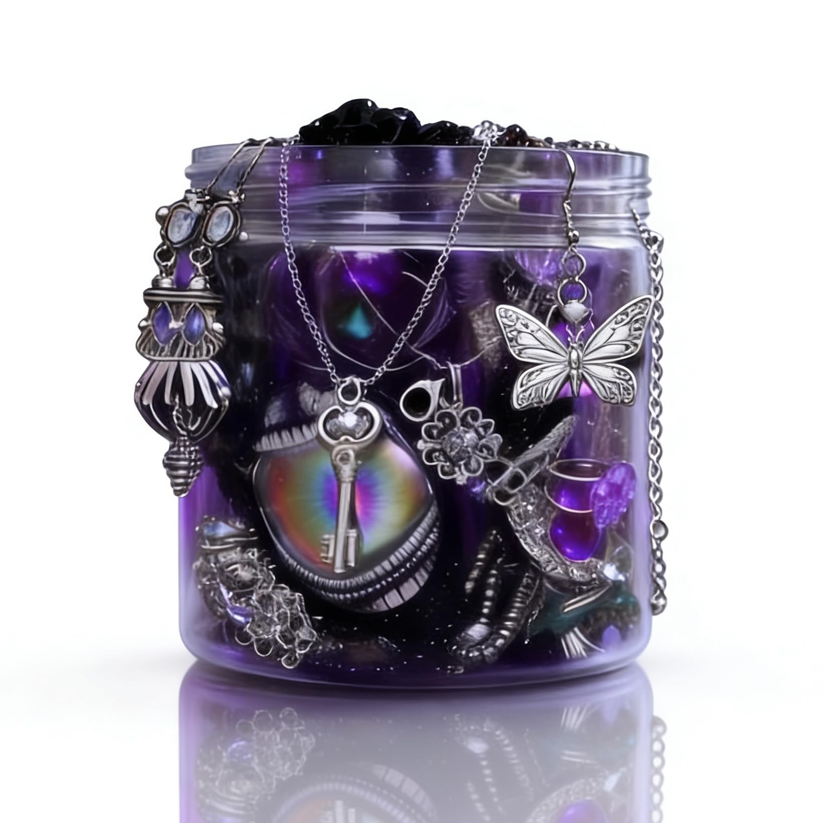 Gift-Ready Mystery Jewelry Jar 30PCS – Gothic, Witchy & Fairycore Costume Jewelry Set for Women, Includes Necklaces Earrings Rings Bracelets, Unique Mother’s Day or Birthday Gift for Her