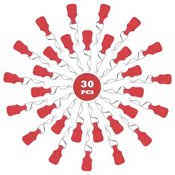 30 Pieces 1.2mm Universal RC Body Clips with Pull Tabs Car Clips RTR Clip Pins H165 Assembly Spare Parts for 18 110 112 Scale Redcat HPI Himoto HSP Exceed Car Parts Truck BuggyRed