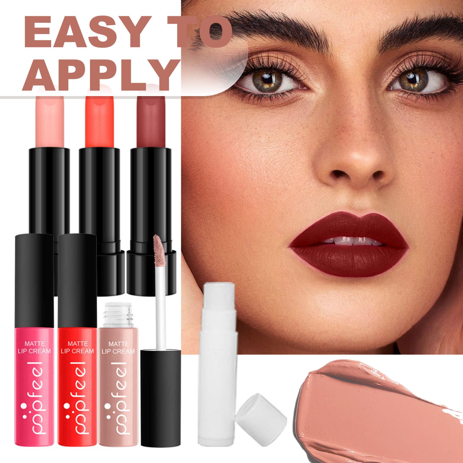 Holzsammlung Makeup Kit, Makeup Sets for Women, Cosmetic Make Up Starter Kit, Portable Travel Make Up Set for Teens Girls Includes Eyeshadow Palette Lipstick Concealer Eyeliner Mascara #A - Image 4