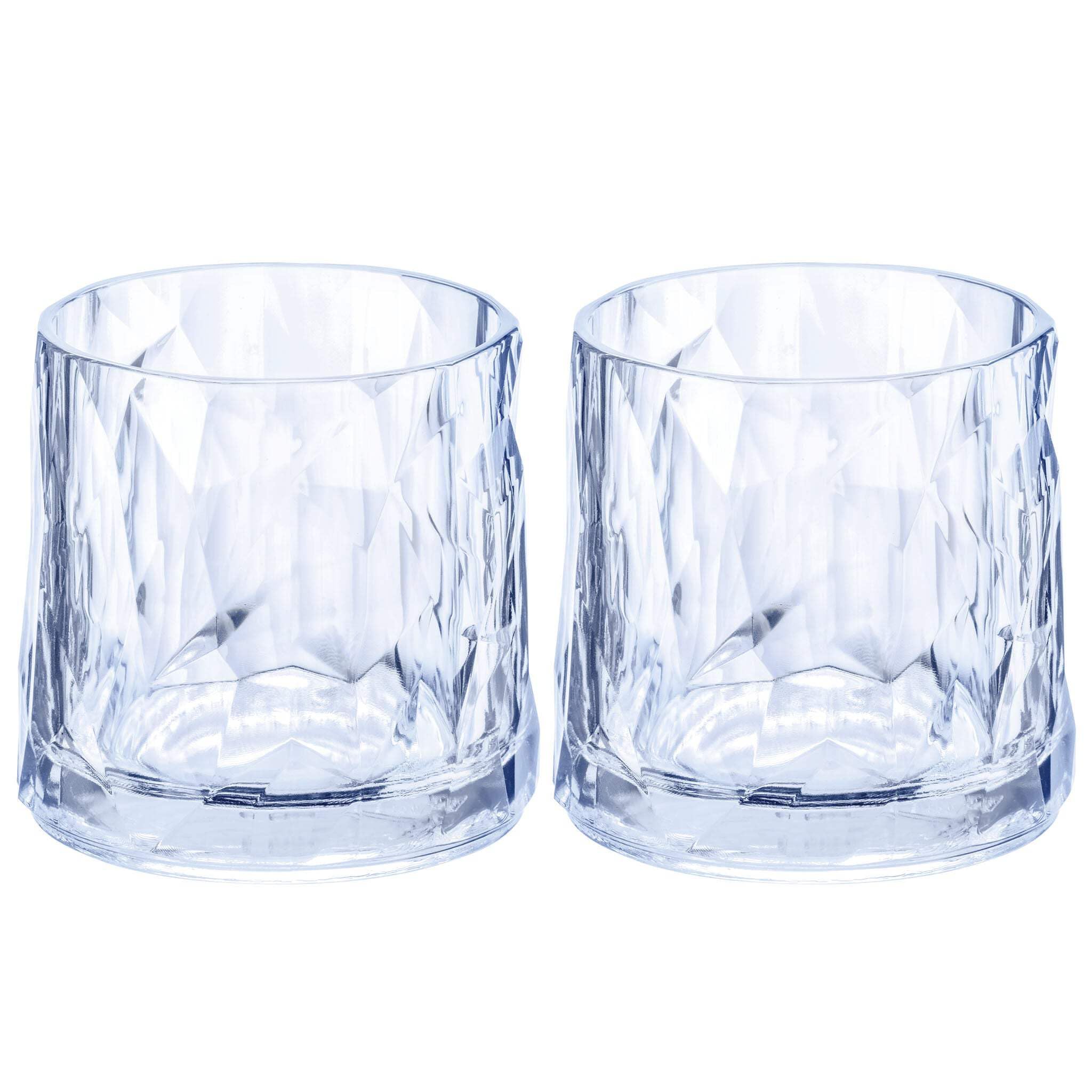 Koziol Superglas Club No. 11, 2 pezzi, 500 ml, bicchiere da birra in plastica trasparente effetto cristallo, lussuoso, infrangibile, riutilizzabile, festa, campeggio, set da 2