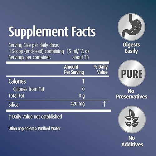 Miniatura 5 de Hübner - Gel de sílice original de 17 fl oz  16.9 fl oz, paquete de 3, para cabello, piel, uñas y tejido conectivo, fórmula de gel de sílice