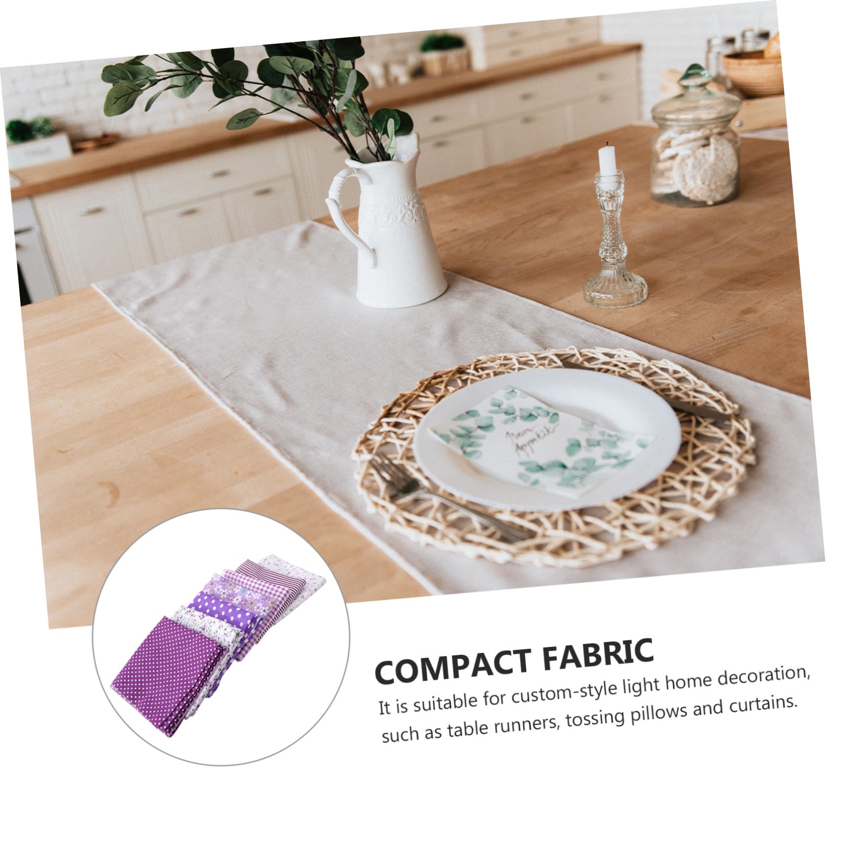 COHEALI Tessuto in Twill Di Cotone Floreale 3 Pezzi Fatto A Mano Lenzuolo in Cotone Consistenza Morbida Decorazione Per La Casa Trapuntatura Federa Tende Twill Di 7 Pezzi * 3