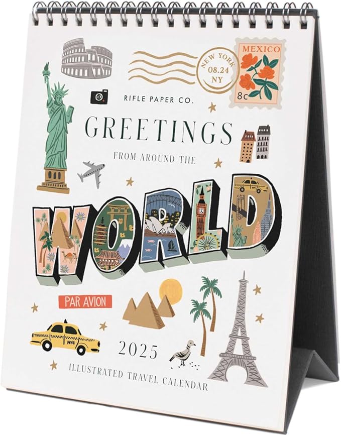 Amazon.com: RIFLE PAPER CO. 2025 Desk Calendar  January 2025