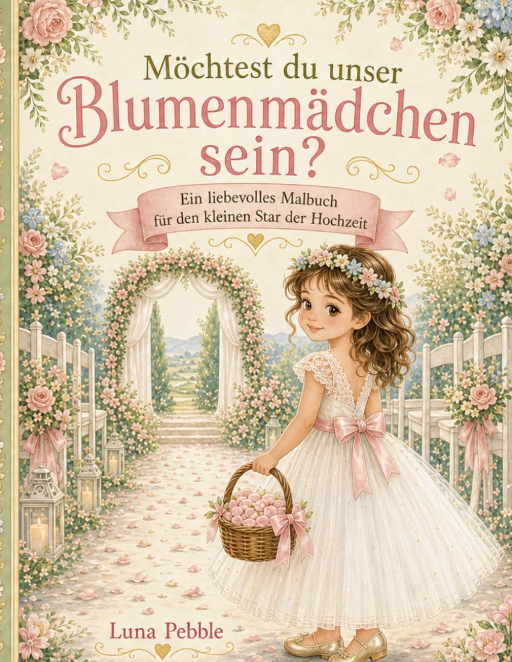 Möchtest du unser Blumenmädchen sein?: Ein liebevolles Malbuch für den kleinen Star der Hochzeit