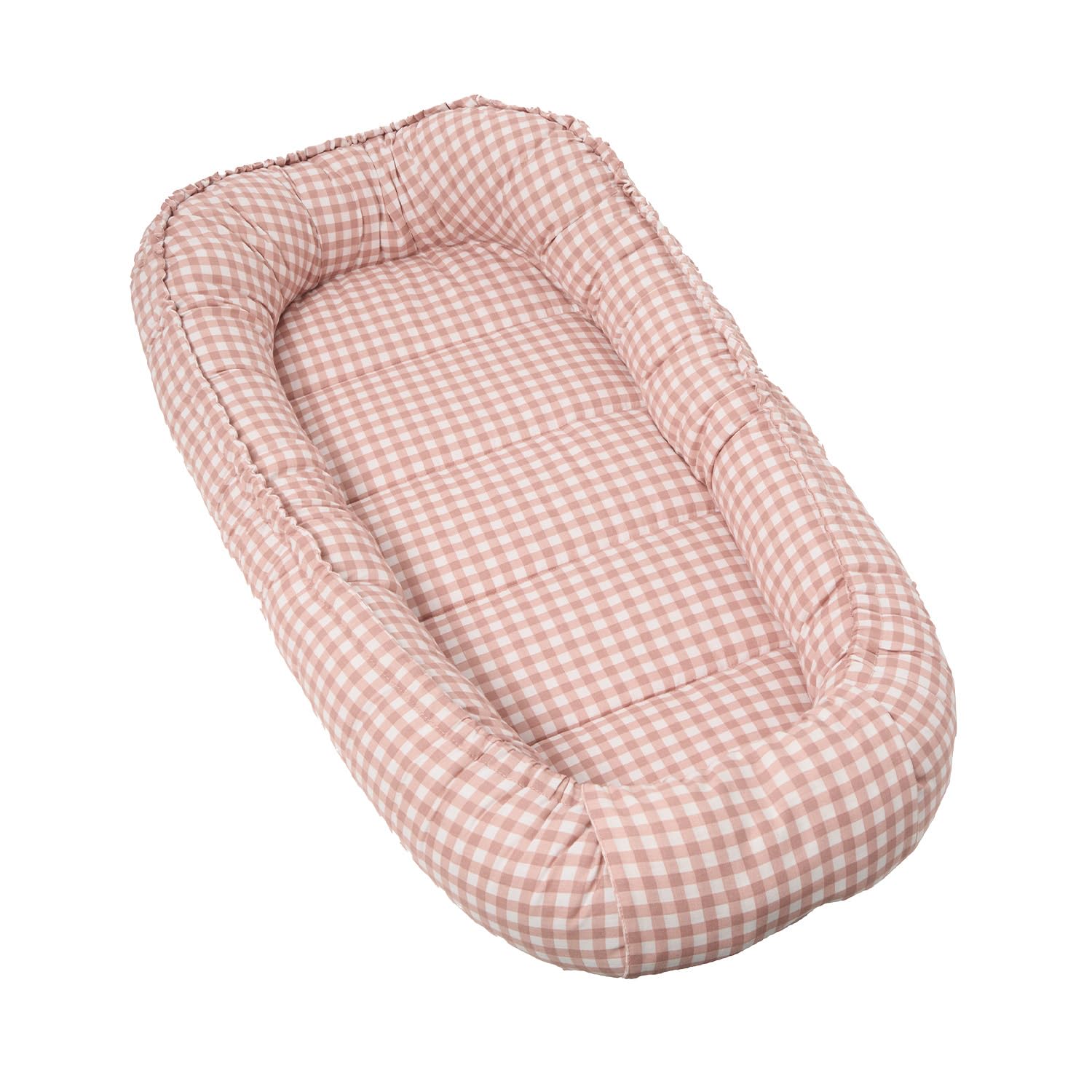 molis&co. Nido de Bebé 90 x 50 cm. Reductor de Cuna o Nido de Colecho para Bebe. Algodón. Cuna Portátil o de Viaje para recién Nacido. Mint Tea. Oeko-Tex 100. — view 10
