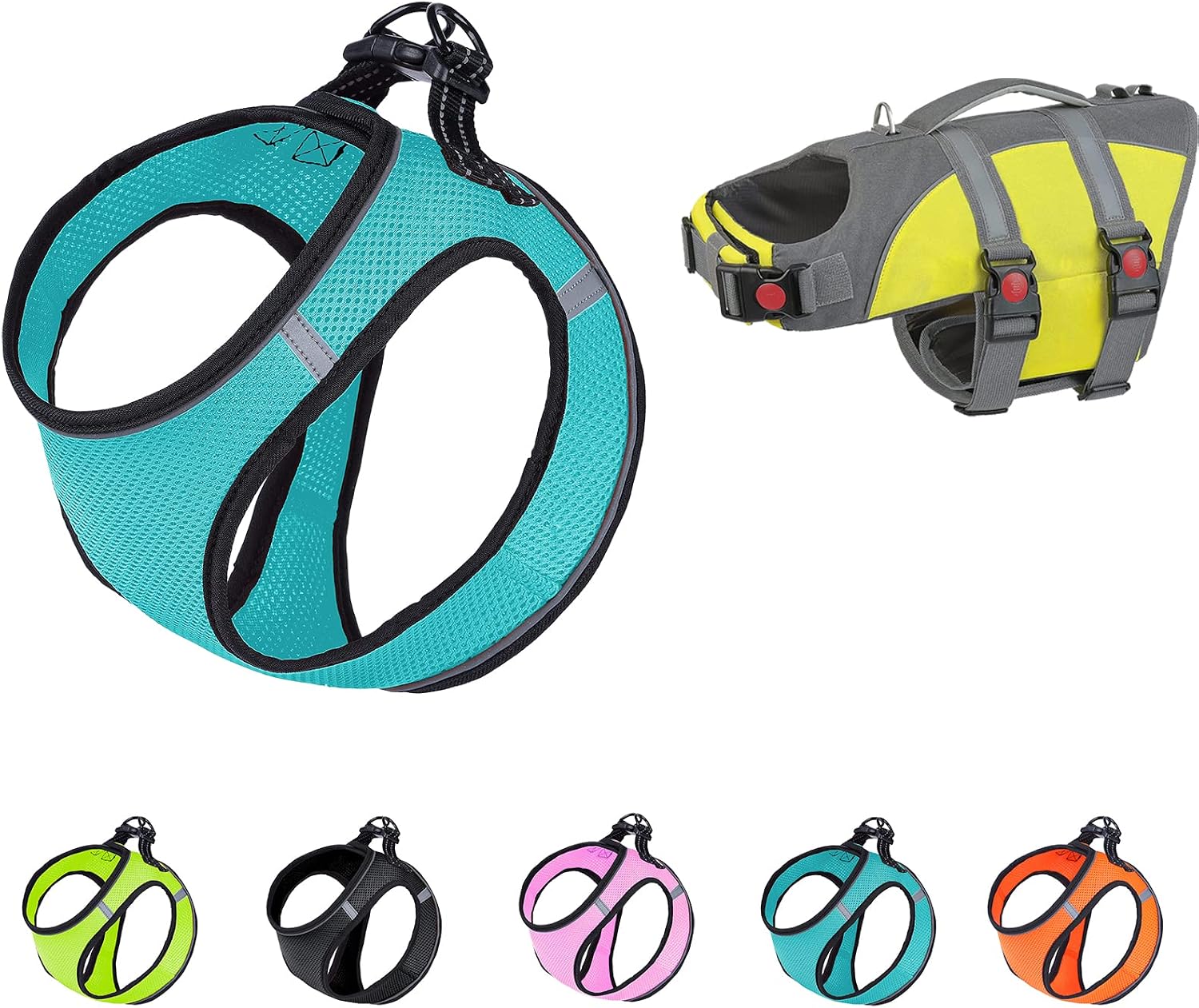 Adjustable Step in Harness for Puppy Dogs and Pet Cats No Pull No Choke Breathable Reflective Vest Harness for Small Medium Dogs --Buy…