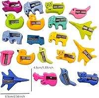 Vista 2 de 100 sacapuntas de plástico, surtido para la escuela y el hogar