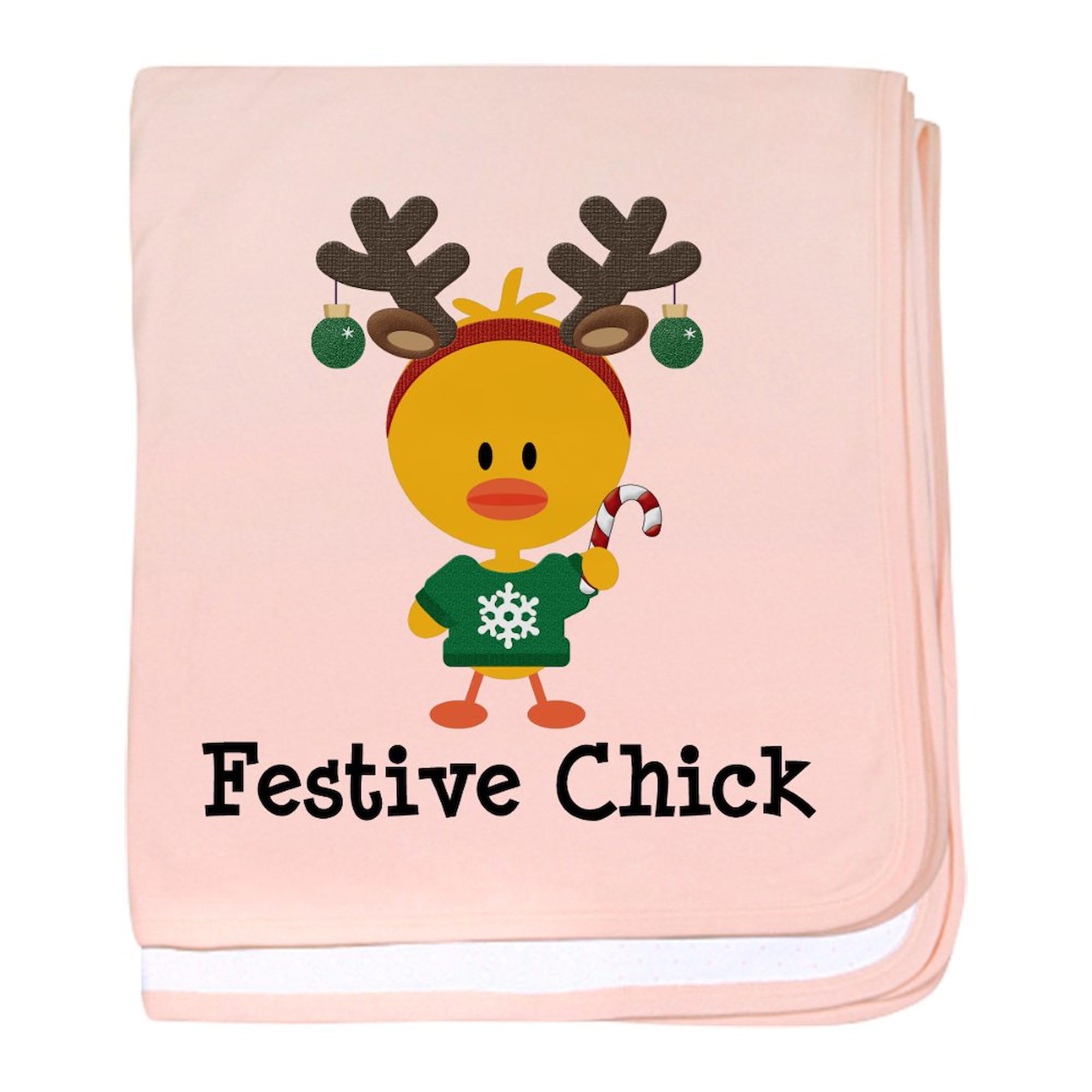 CafePress Festive Chick Baby Blanket, Super Soft Newborn Swaddle