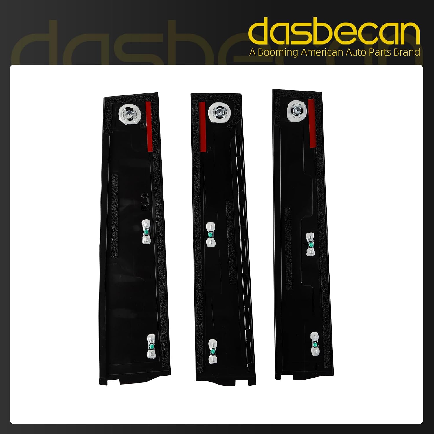 Dasbecan 6 Pcs Door Window Trim Molding Panel Compatible with 2015-2018 GMC Yukon XL Cadillac Escalade ESV Chevy Suburban, B C Pillar Applique Replaces# 926-241 926-242 926-243 926-244 926-247 926-248