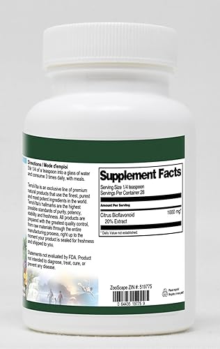 Miniatura 2 de Bioflavonoide cítrico 20% en polvo (1 oz, ZIN 519775)