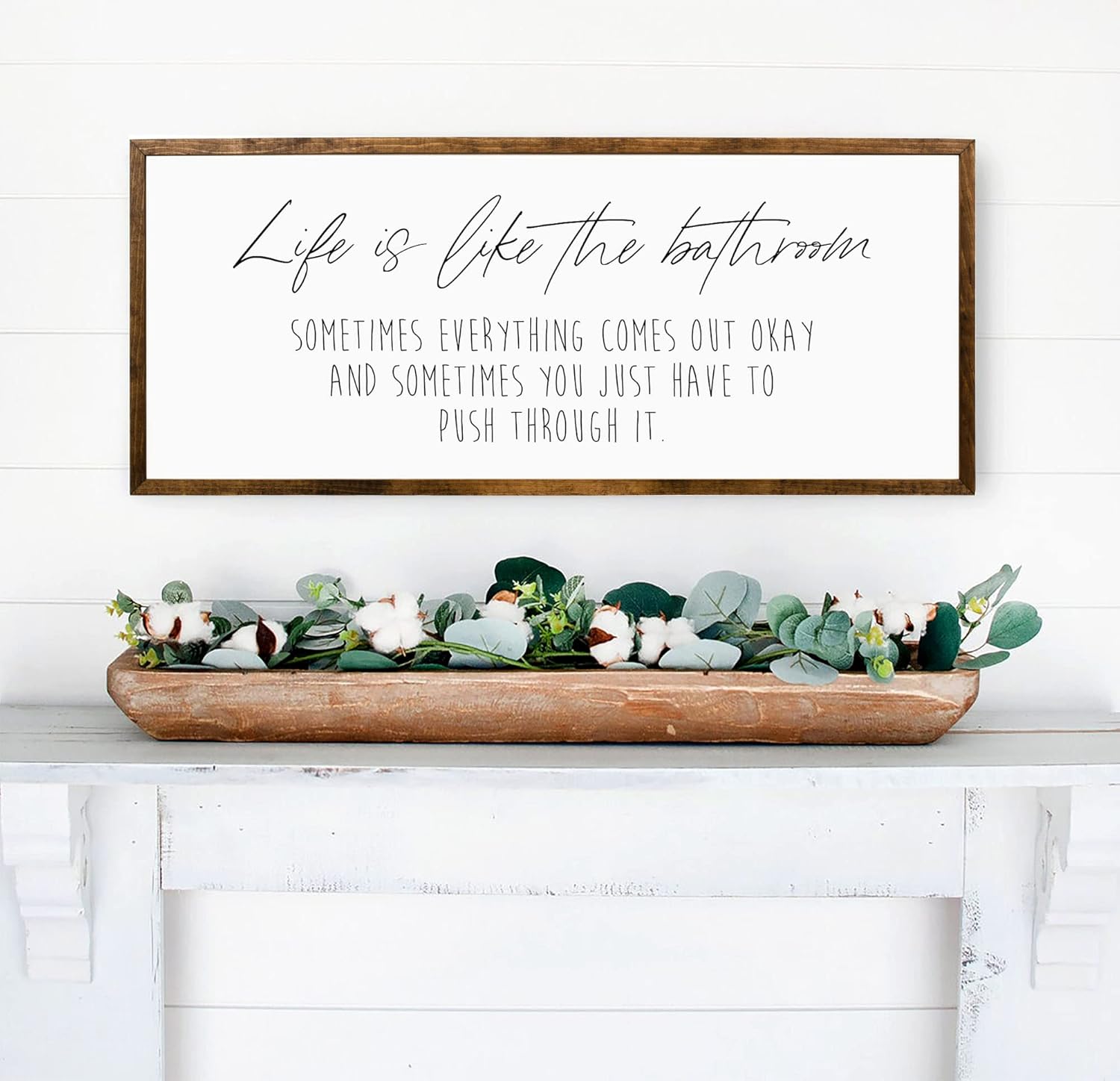 16x32 inches, Life is like a bathroom wall decor