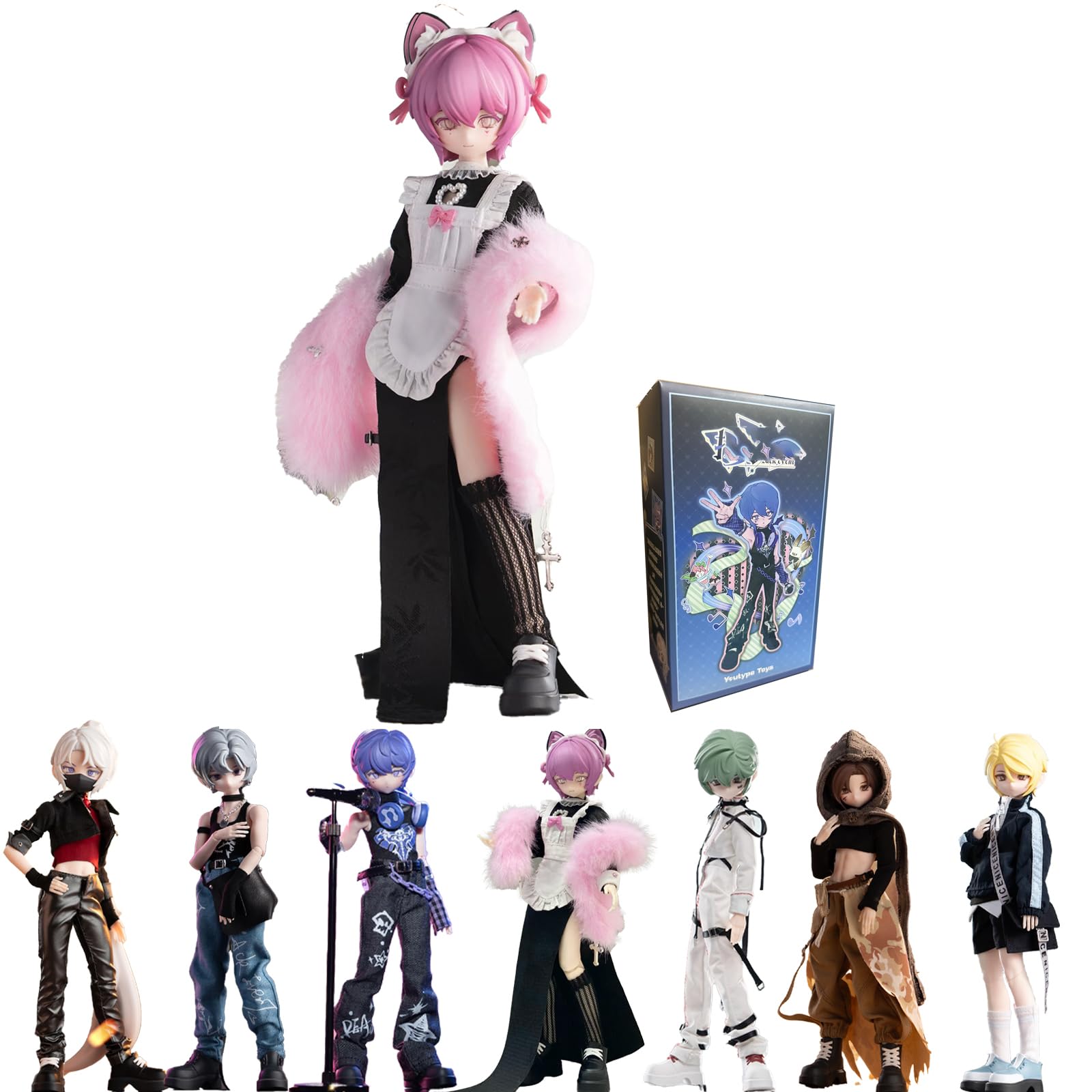 Amazon.com: GNATAPIAY 1/8 BJD Dolls Blind Box,Kawaii BJD Dolls