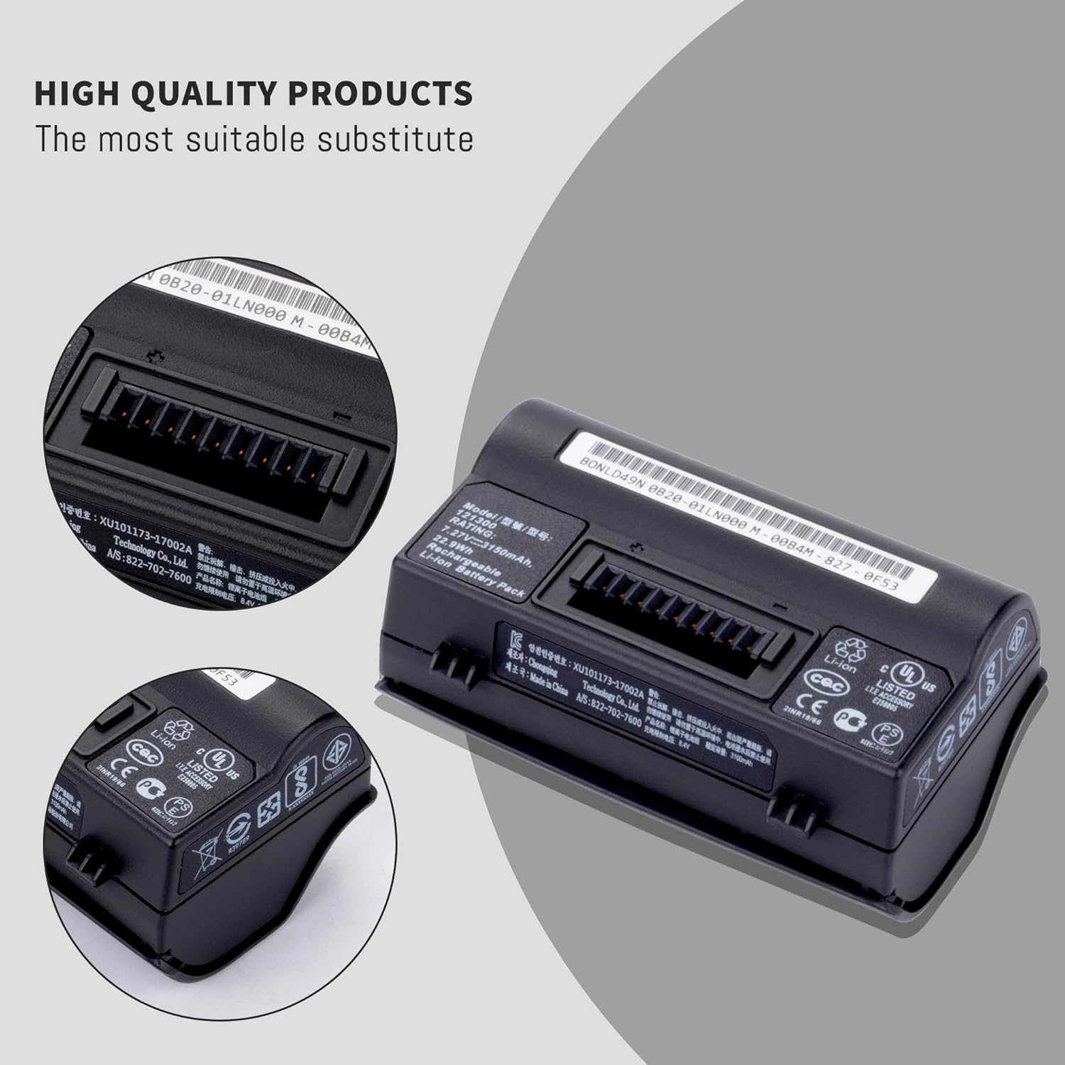 121300 Replacement Battery for Trimble TSC7 GPS RTK Data Collector Battery Part Number 121300 Controller Battery New 7.27V 3150mAh/22.9Wh