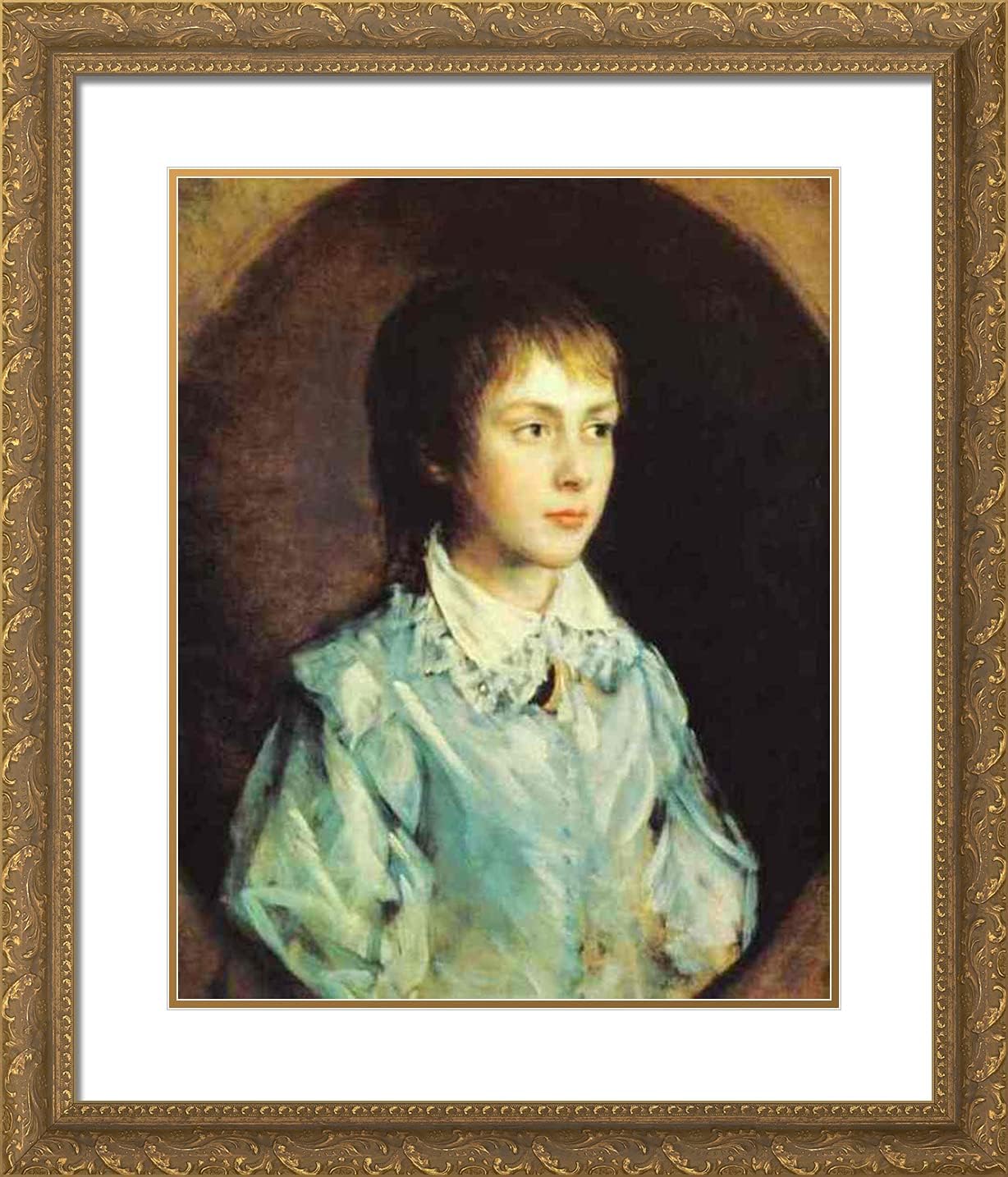 ArtDirect Gainsborough, Thomas 20x23 Gold Ornate Framed Art Print with Double Matting Titled: Edward Richard Gardiner