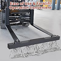 Vista 3 de Towallmark Barredora magnética colgante de 48 pulgadas, herramienta de barrido de imán de uñas con capacidad de elevación de 120 libras, imán