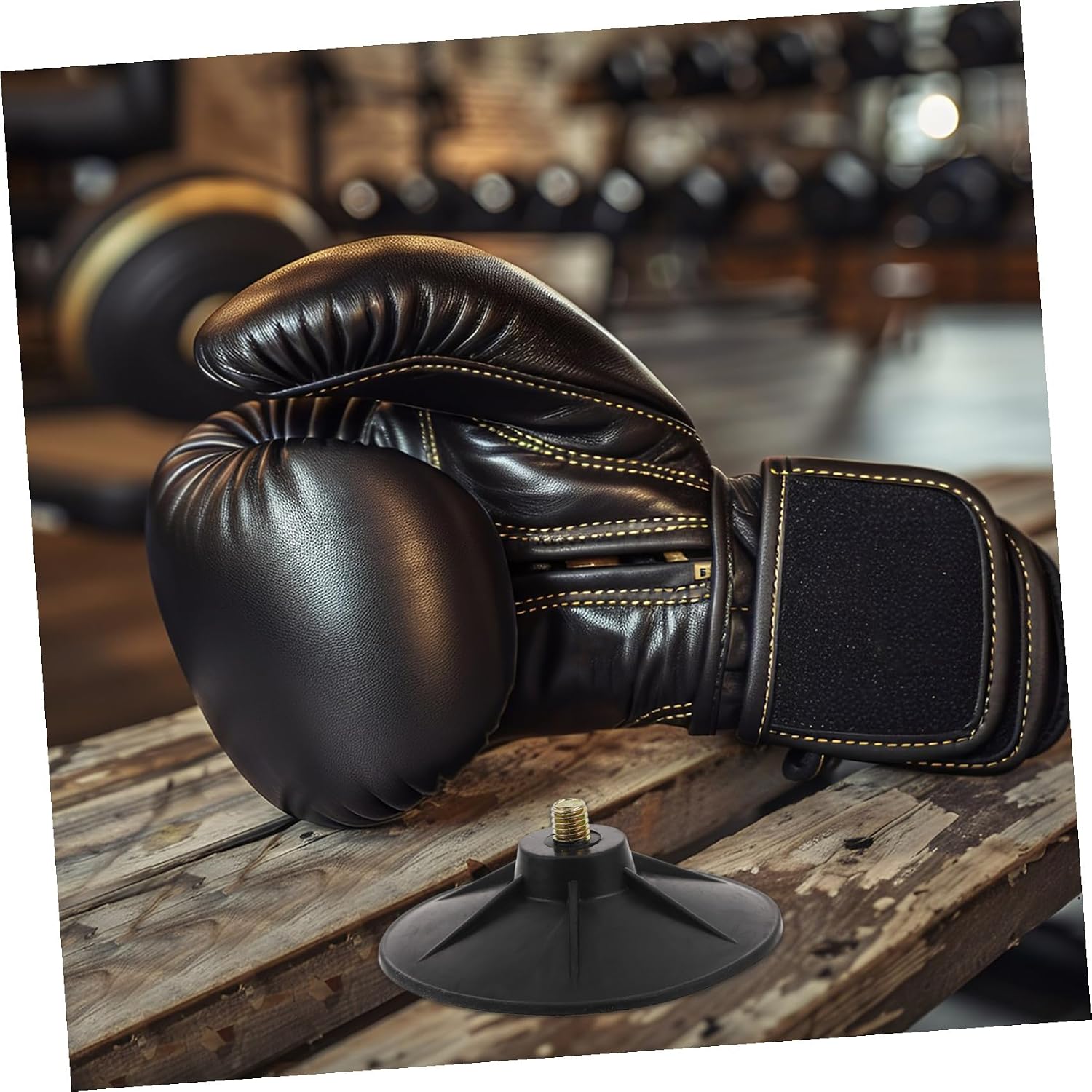 VANZACK 6pcs Heavy Bag Cup Base with Screws Plate Support for Equipment Stable and Space-Saving Design for Home Gyms