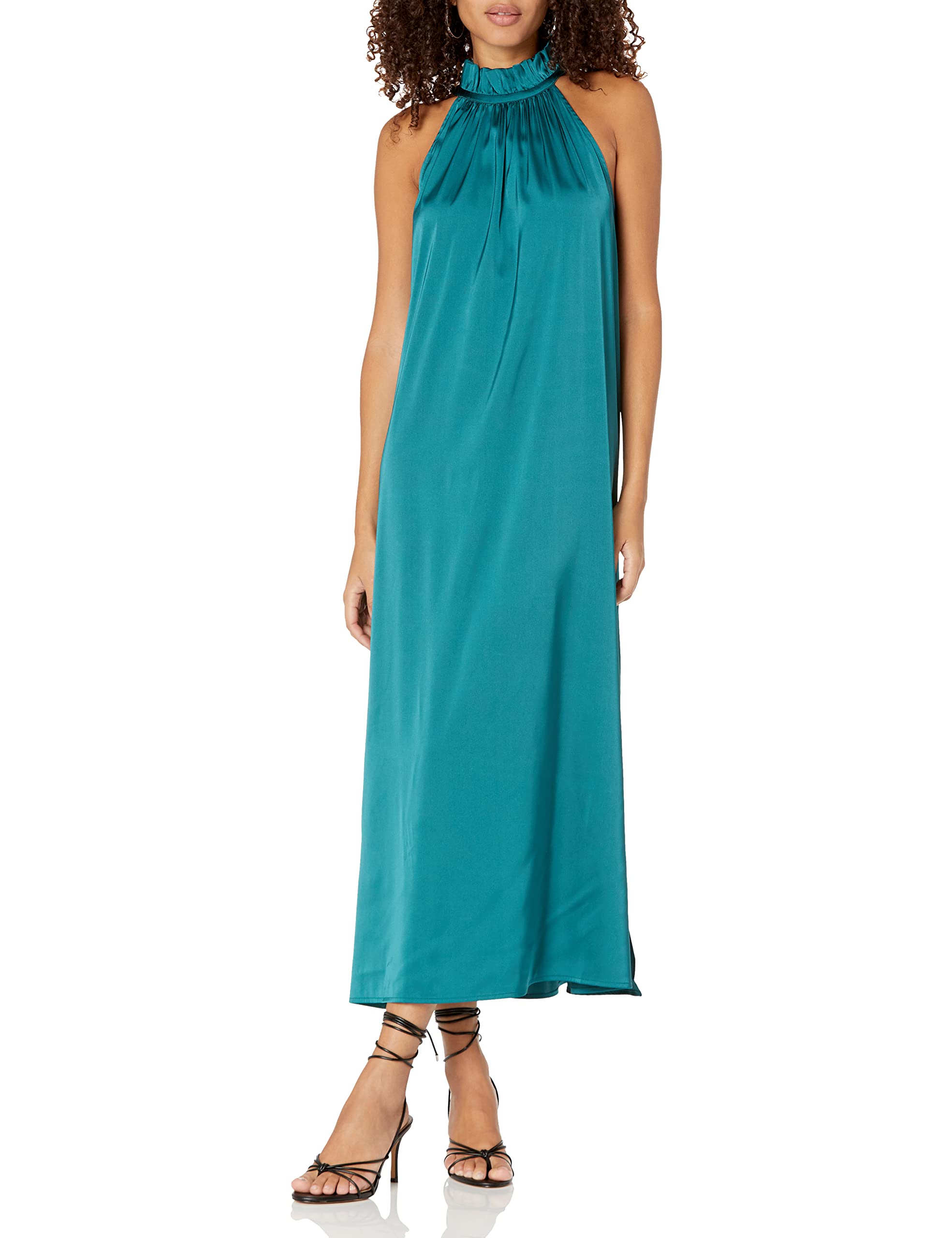 The Drop Women's Arlette Silky Stretch Halter Maxi Dress for Comfort and Elegance in Summer
| The Drop Women's Arlette