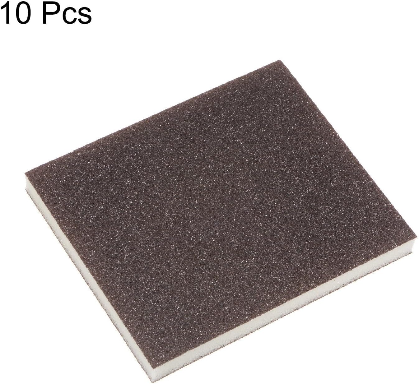 Toolparts And Accessories 10pcs Sanding Sponge Blocks 180-240 Grits Hand Block 120x100x12mm Brown&Yellow (#CN#130824-04162)