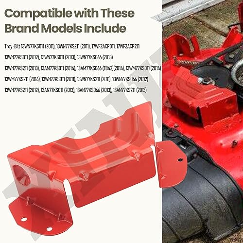 Miniatura 4 de 783-06424A-0638 - Cubierta protectora de correa de polea de husillo de cubierta compatible con MTD & Troy-Bilt & Craftsman cortacésped con cubiertas