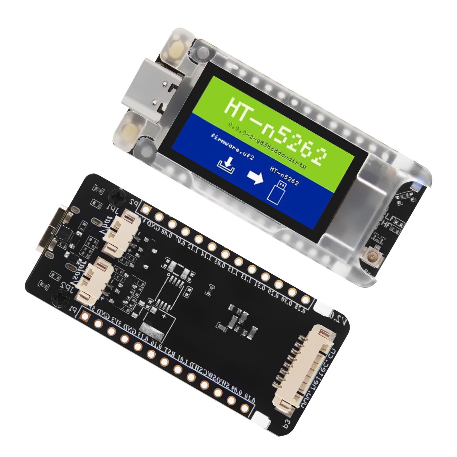 Meshtastic Tracker nRF52840 LoRaWAN LoRa - Scheda di sviluppo, display TFT da 1,14", modulo LoRa da 1262,863-928mhz, Node T114, con BLE/WiFi, compatibile con Arduino (con custodia dello