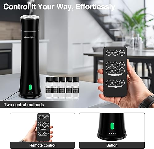 Miniatura 5 de Kit de iniciación de difusor de aroma de hotel, cobertura de 1500 pies cuadrados, difusor de aceite esencial de plástico de alta calidad, difusor