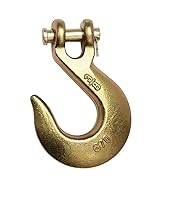 Vista 14 de Mytee Products (10 Pack) G70 1/2" Clevis Slip Hook with Latch - 11,300 LBS WLL Heavy Duty Grade 70 Safety Chain Hook for Trailer Truck Transport
