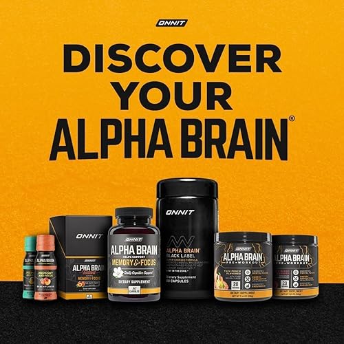 Miniatura 8 de ONNIT Alpha Brain Premium - Suplemento nootrópico para el cerebro para hombres y mujeres, cápsulas de enfoque sin cafeína para concentración,