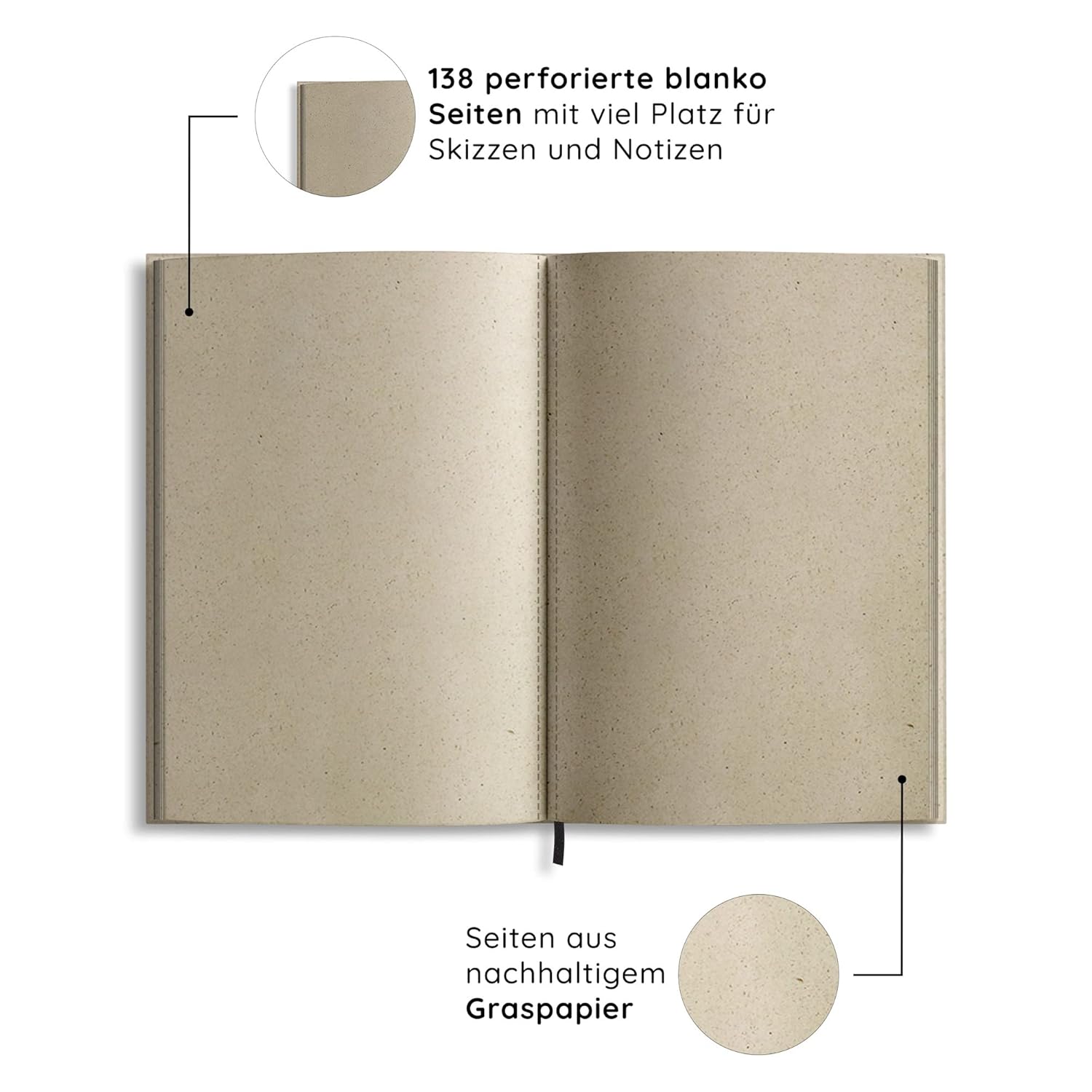 Jana Notizbuch A5 ""Chrysanthemum"" (blanko, farbig)      Notebook