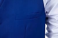 Vista 4 de Chaleco de traje para hombre, chaleco de negocios, chaleco de vestir formal para hombres con 4 botones de ajuste delgado