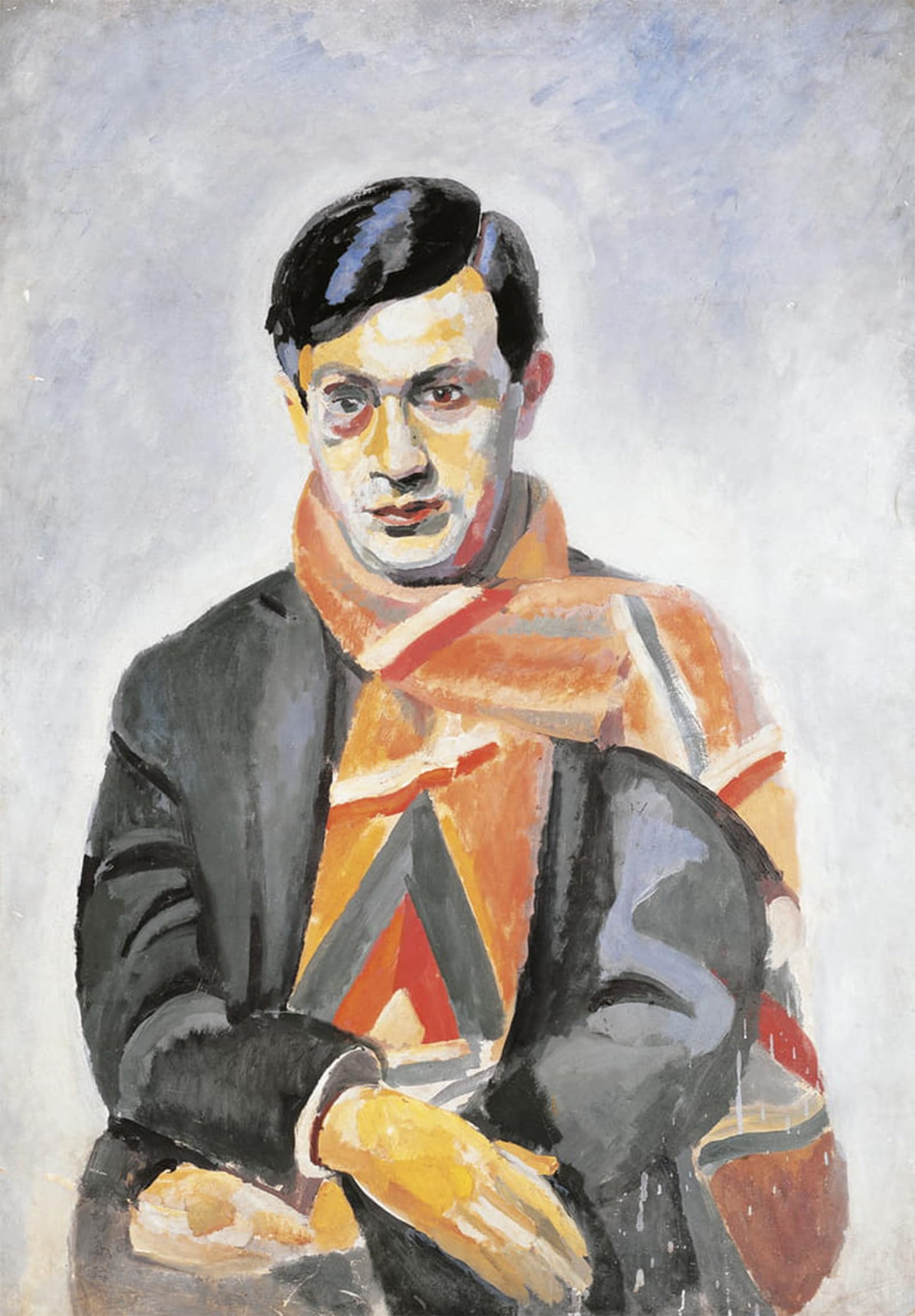 ARTXLXXBN Famous Prints Artwork Pictures Poster Painting Art Portrait of Tristan Tzara by Robert Delaunay Artwork Landscape Pictures for Home Decor 60x90cm
