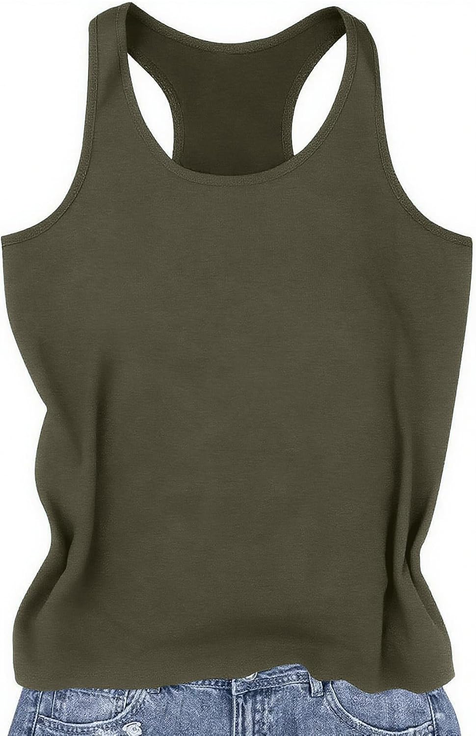 Racerback Tank Tops for Women Summer Sleeveless Round Neck Casual Graphic Tunic Shirts