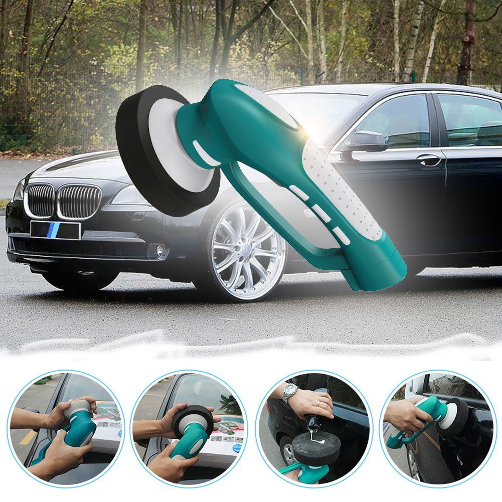 FINE DRAGON Electric Car Polisher Automatic Rotary Car Waxer Shine Set Automobile Polishers and