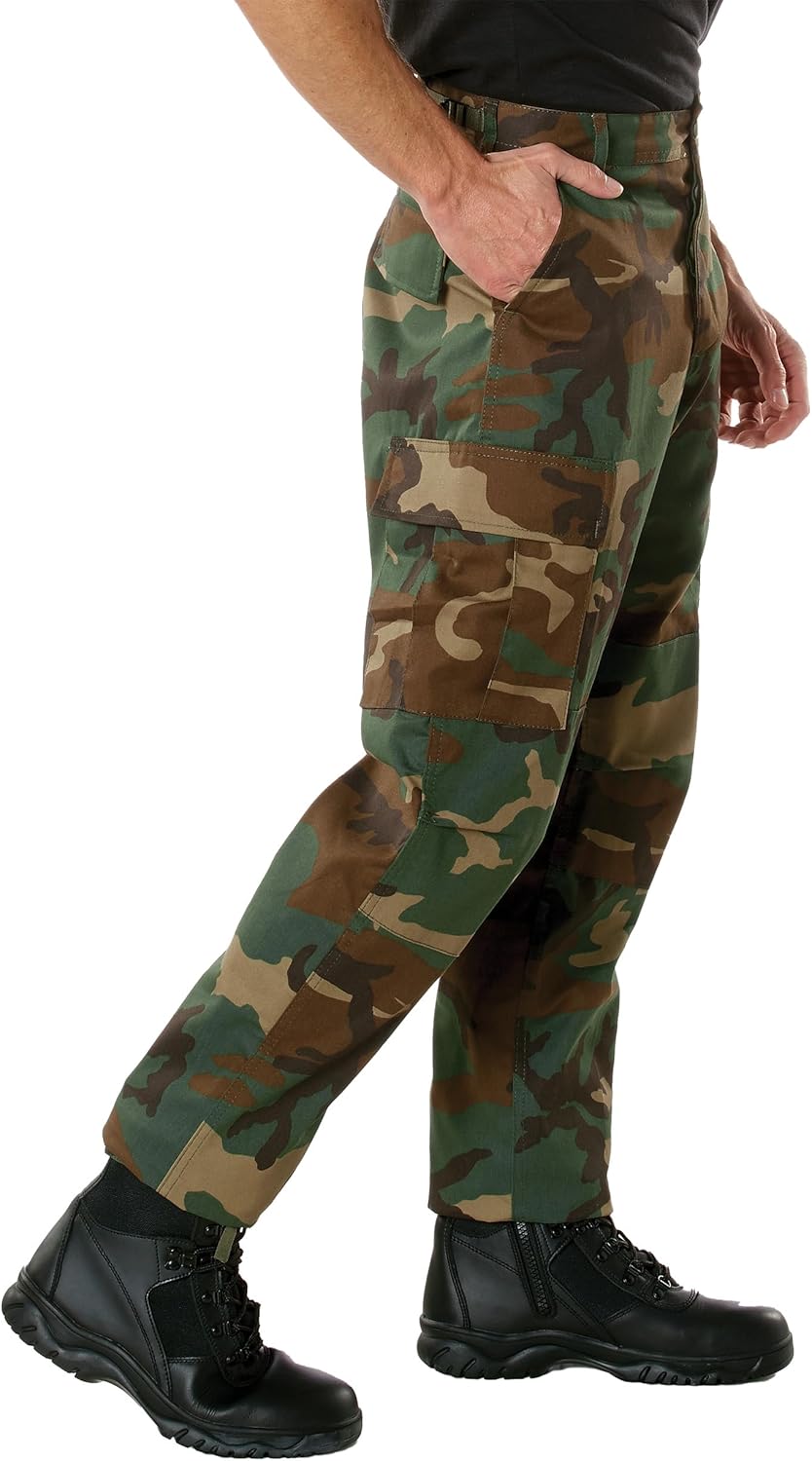Rothco Relaxed Fit Zipper Fly Tactical BDU Pants – Cargo Hiking EDC Work Uniform - Image 2