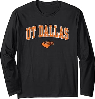 Texas Dallas Comets Arch Over Officially Licensed Long Sleeve T-Shirt