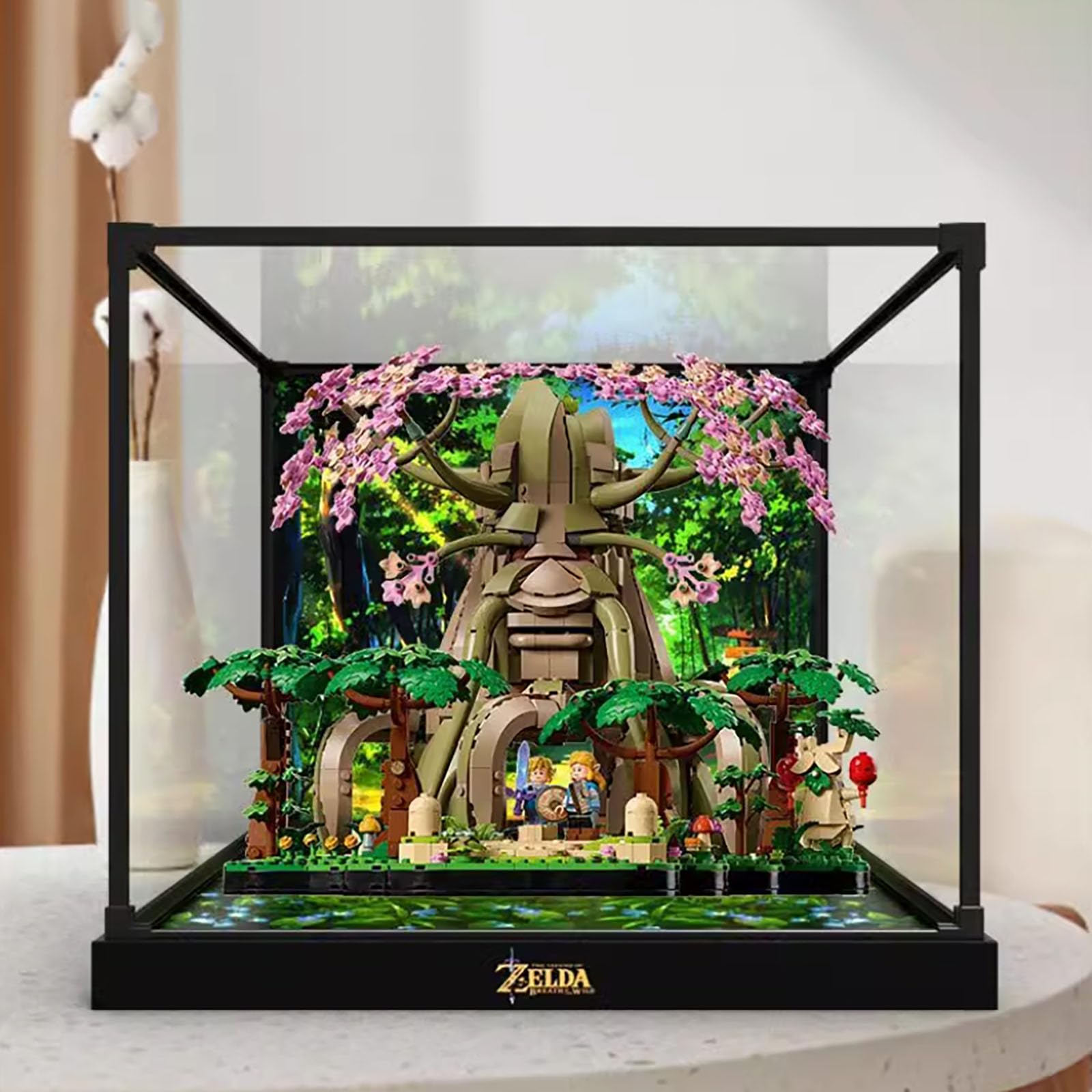 Acrylic Display Case for Lego 77092 Deku Tree，Dustproof Box, Storage Box, Transparent Box, Display Box Compatible with Lego 77092（Only Case, No Model (Painted)